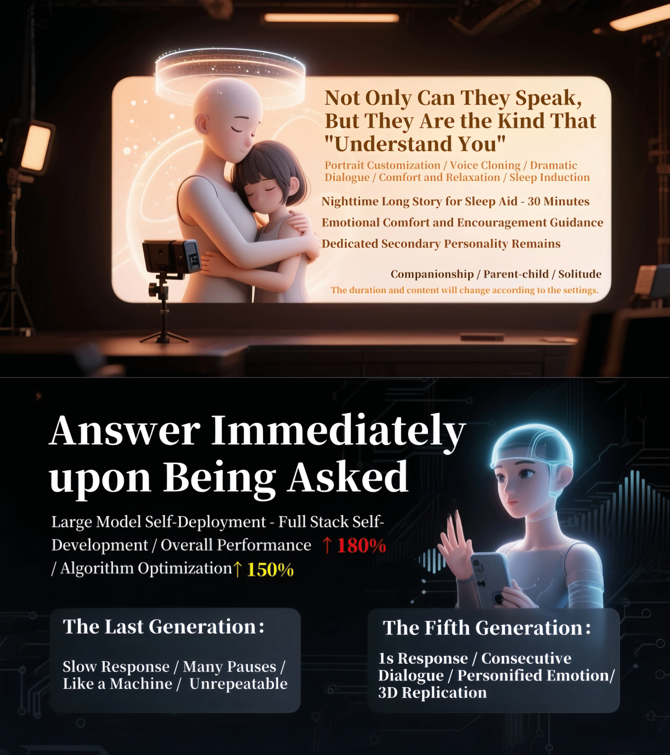 Robot trò chuyện đồng hành bằng giọng nói AI – Robot AI GPT, quà tặng lễ hội, hình tượng cô gái anime, hỗ trợ đa ngôn ngữ, nhận diện cảm xúc và tương tác bằng giọng nói - Ảnh 8