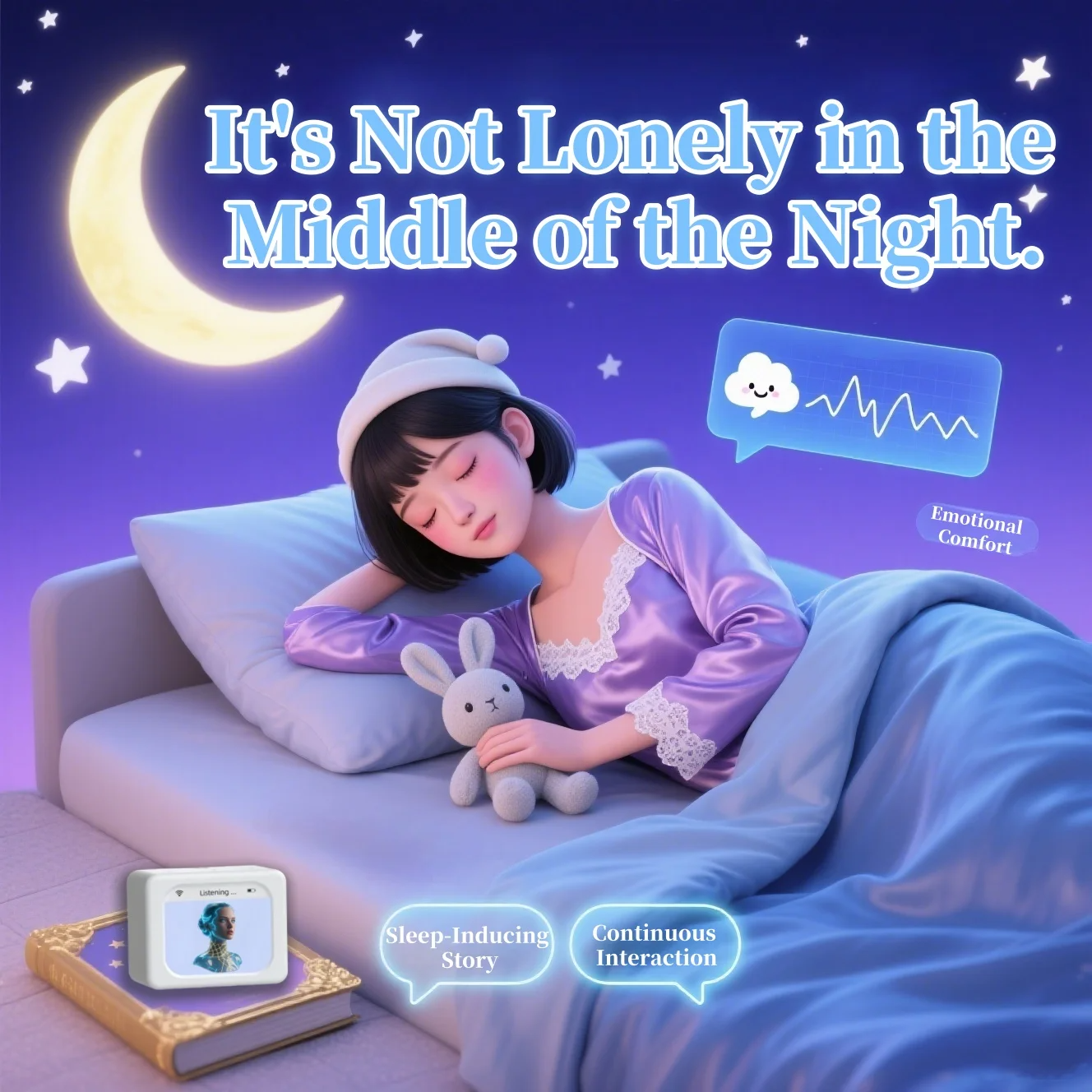 Robot trò chuyện đồng hành bằng giọng nói AI – Robot AI GPT, quà tặng lễ hội, hình tượng cô gái anime, hỗ trợ đa ngôn ngữ, nhận diện cảm xúc và tương tác bằng giọng nói - Ảnh 5