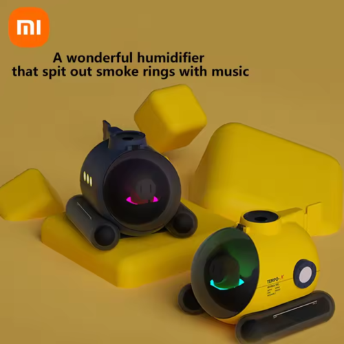 Máy tạo vòng khói Xiaomi – Máy tạo ẩm để bàn văn phòng, đồ chơi sáng tạo, quà tặng phong cách “tide play”, máy lọc không khí, máy khuếch tán hương liệu, phù hợp cho dropshipping